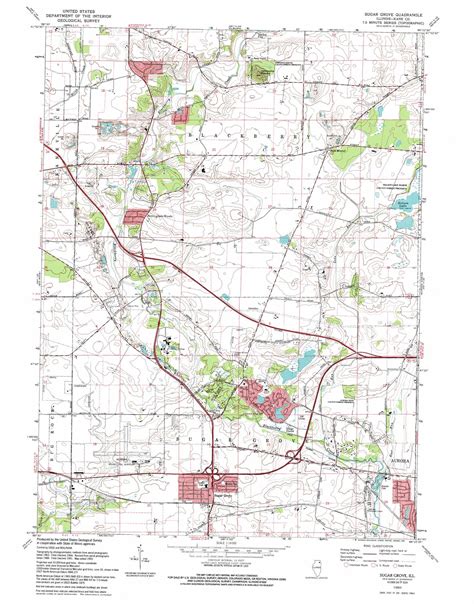 Sugar Grove Topographic Map Il Usgs Topo Quad 41088g4