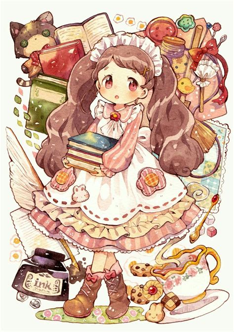 Ghim của Minu trên Sweet of anime Anime Nhật ký nghệ thuật Illustration