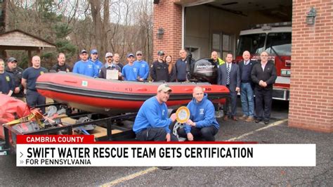 cambria county swift water rescue team gets annual recertification