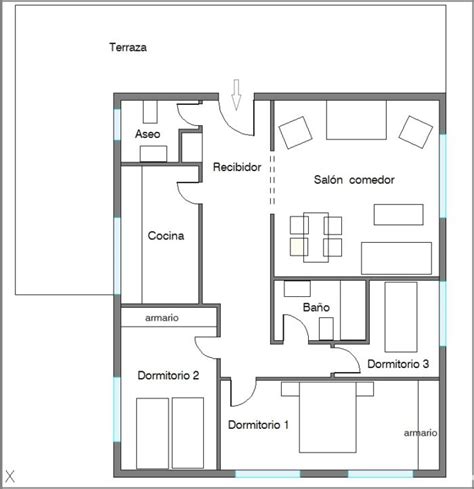 Lbumes Foto Planos De Casas De Metros Cuadrados Con Dormitorios Alta Definici N