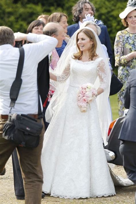 Geri Halliwell Wed Christian Horner In A Couture Wedding Dress By Phillipa Lepley 2015