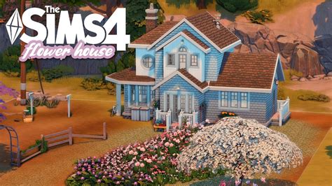 Flower Cottage No Cc The Sims 4 Speed Build Youtube