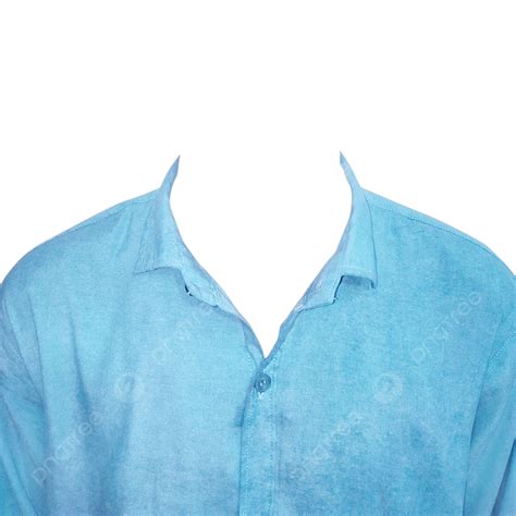 Blue Shirt Template Photo Clipart Formal Wear Passport Size Png