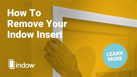 How To Remove Your Indow Window Insert Youtube
