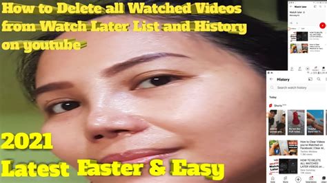 HOW TO REMOVE ALL WATCHED VIDEOS FROM WATCH LATER LIST AND HISTORY ON