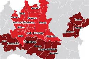 Altre undici province sono state dichiarate zone rosse: CoronaVirus, "Zona Rossa" per Lombardia, Emilia e Veneto ...
