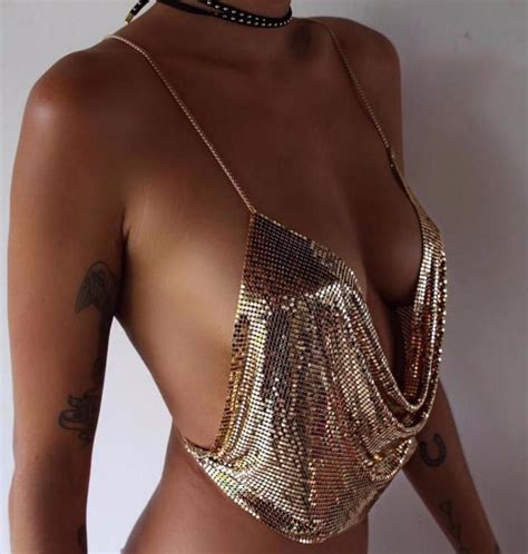 Sequins Backless Top Backless Top Crop Top Summer Casual Fashion