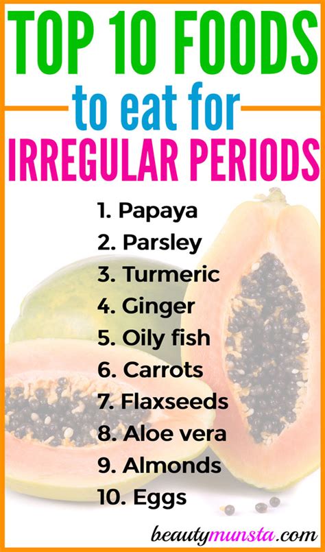 foods to regulate menstrual cycle