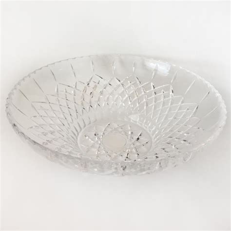Vintage Clear Glass Crystal Ornate Salad Plate
