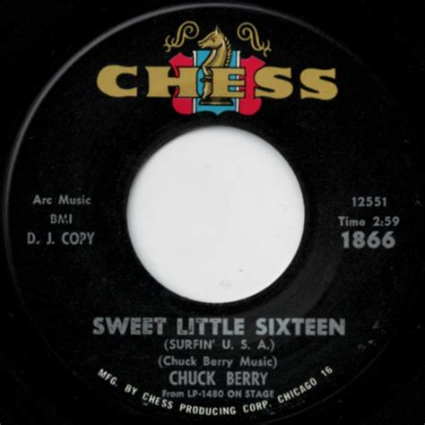 Chuck Berry Sweet Little Sixteen Surfin Usa Memphis Shot