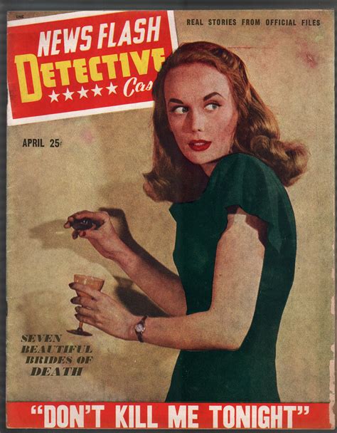 News Flash Detective Spicy Babe Cover Poison Lurid Violent