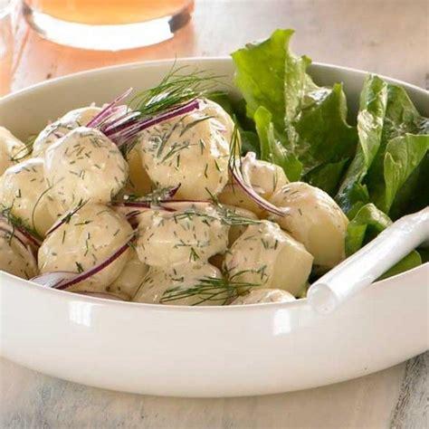 It's perfect for picnics or potlucks. New Potato Salad with Fresh Dill & Sour Cream | Recipe ...