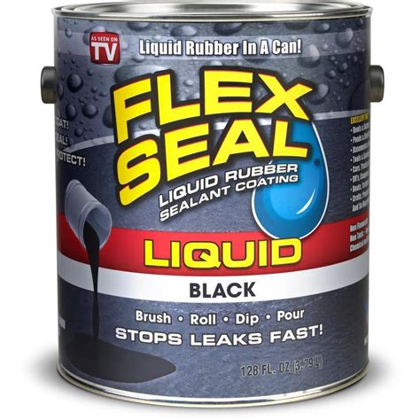 Flex Seal 128 Fl Oz Black Dip Rubberized Coating At