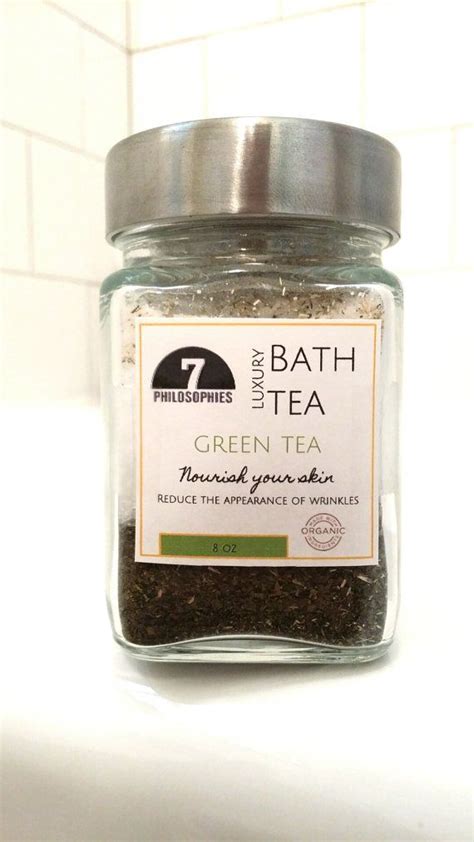 Green Tea Bath Tea With Bath Salts All Natural By 7philosophies Green