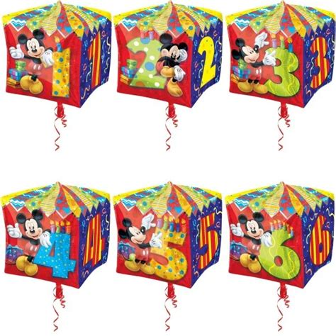 Mickey Mouse Ballon Feuille Nombre Anniversaire Denfant Chiffres