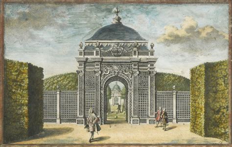 A Pair Of 18th Century French Formal Garden Scenes In Cheffins Fine Art