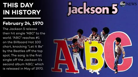 The Jackson 5 Released The Song Abc On This Day 46 Years Ago