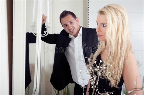 Man Admiring A Beautiful Woman Stock Images Image 32476234