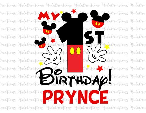 Mickey Mouse 1st Birthday Svg Vlrengbr