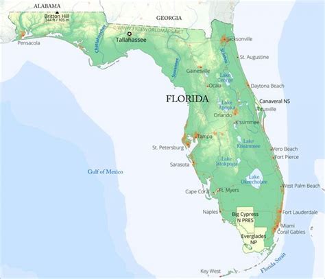 Florida Ocean Map Printable Maps