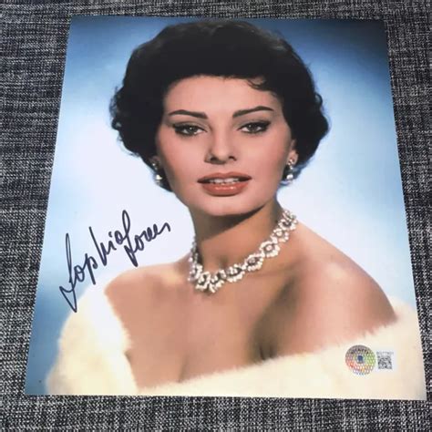 Sexy Signed Photo Actress Sophia Loren Picclick