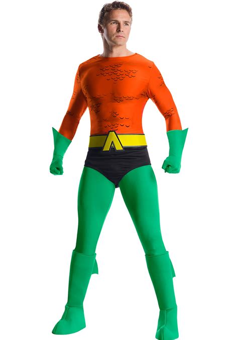 Disfraz De Aquaman De Aquaman Premium Masculino Clásico Multicolor