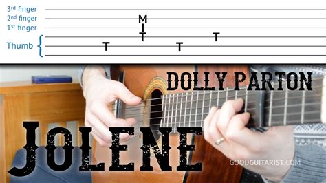 Jolene Guitar Tutorial Dolly Parton Easy Fingerpicking