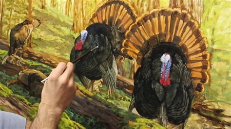 Eastern Wild Turkey Painting In Progress Double Date Phase 2 By Ryan