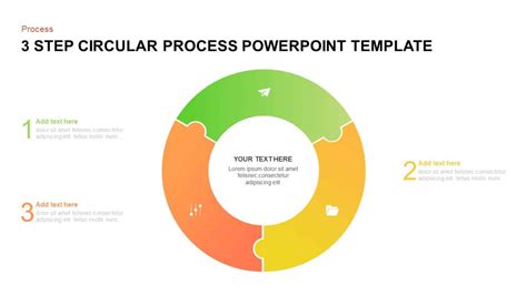 4 Steps Circular Features Powerpoint Template