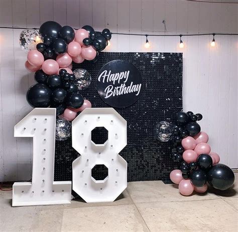 18 Birthday Party Decorations Sweet 16 Party Decorations 20th Birthday Party Birthday Party