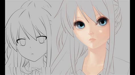 Part 1 How To Paint A Realistic Anime Face Youtube