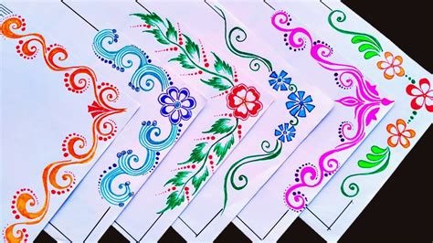 Simple Border Design Using Colored Paper Sigeumji Web
