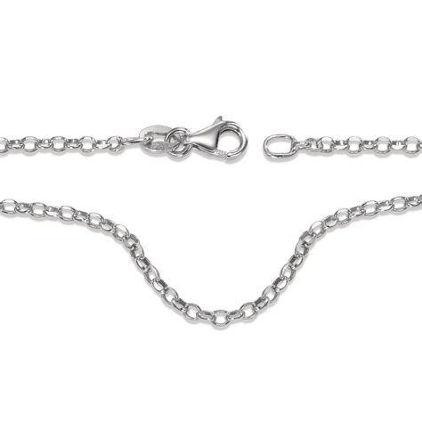 Rhomberg Schmuck Halskette Silber Rhodiniert 45 Cm