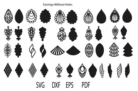 Earrings Svg Teardrop Earrings Earrings Template 223746 Svgs