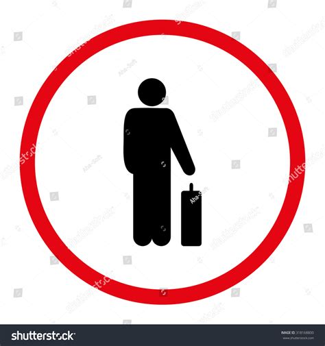 Passenger Vector Icon This Rounded Flat Stock Vector Royalty Free