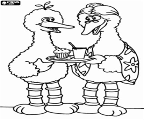 Click on any picture of cars above to start coloring. Big Bird,grandma and afternoon snack coloring page ...