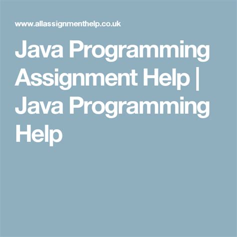 Java Programming Assignment Help Java Programming Help Assignment