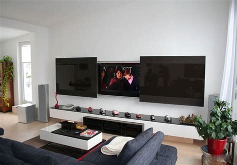 Der fernseher an wand kann man auch hinter einer paneelwand verstecken. Home Entertainment Lösung Bogenhausen II: "Fernseher, gut ...