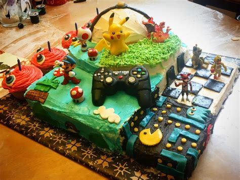 Video Game Themed Cake For My 9 Yr Old Cakewin