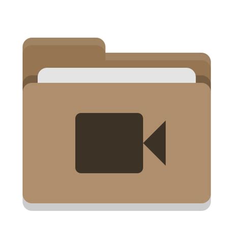 Folder Brown Videos Files And Folders Icons