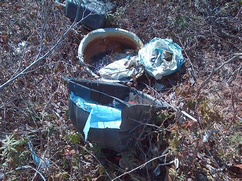Paddys Pond Garbage In The Spring Seen