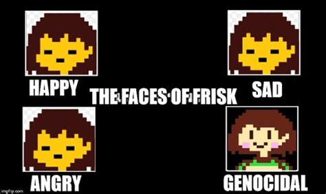 The Faces Of Frisk Undertale Amino