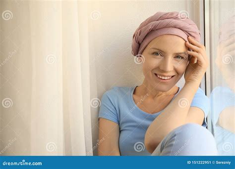 Woman After Chemotherapy Near Window At Home Stock Image Image Of Loss Medicine