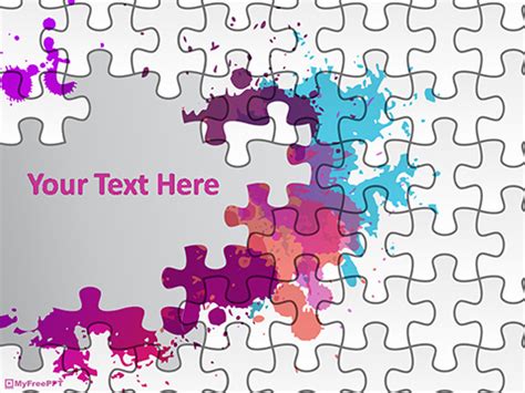 It is suitable for presentations on successful business through puzzle completion. Free Puzzle Pieces PowerPoint Templates - MyFreePPT.com