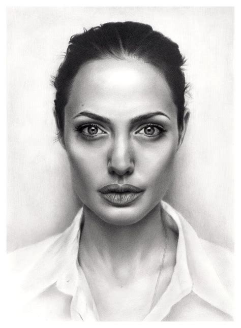 My Own Angelina Jolie Portrait Realistic