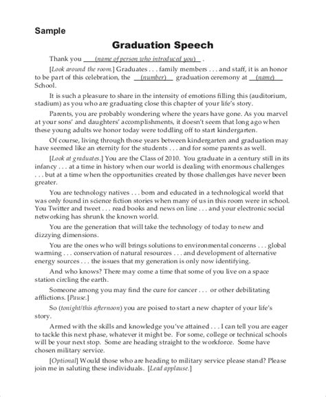 No science course is ever complete unless each student. FREE 10+ Graduation Speech Templates in PDF | MS Word