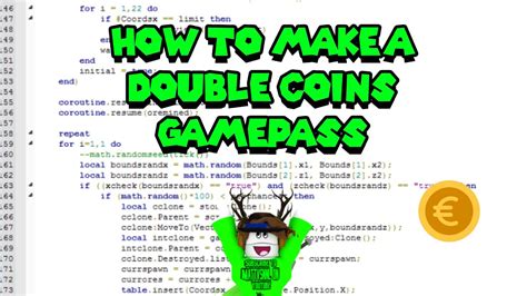 How To Make A Double Coins Gamepass Roblox Youtube
