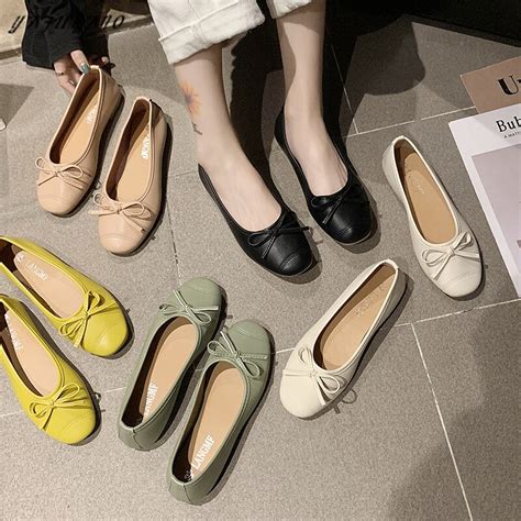 Fairy Style Women Flats Soft Sole Comfort Loafers Sweet Bow Knot Boat