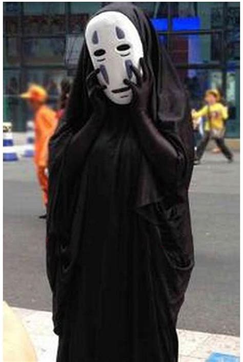 Spirited Away Cosplay Costume My Name Is Chaos Toy Figures Halloween Party Props None Face Pvc