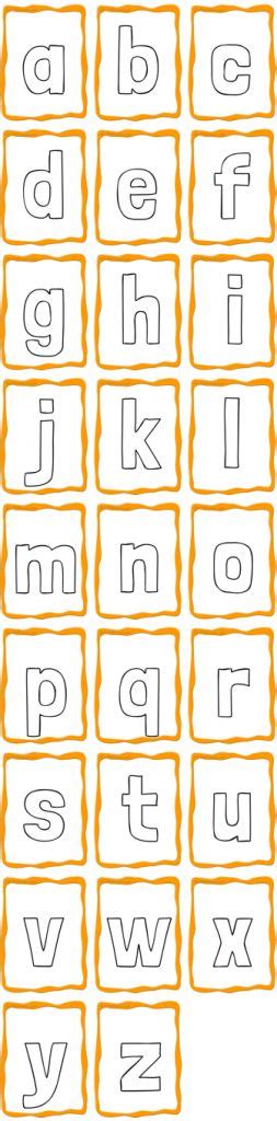 Alphabet Coloring Cards Lowercase 26 Free Flashcards Abc